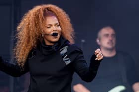Janet Jackson performs on the Pyramid at the Glastonbury Festival in 2019. 