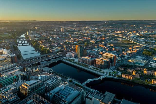 Aerial view of Glasgow 