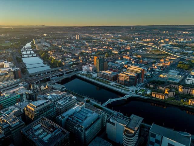 Aerial view of Glasgow 