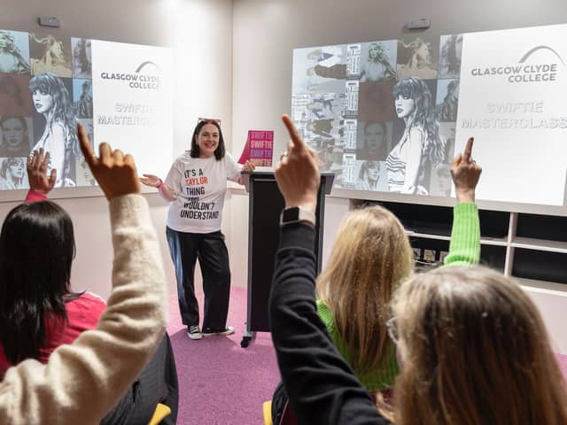 Glasgow Clyde College has launched a Taylor Swift masterclass aimed to teach parents and plus ones everything they need to know ahead of her Edinburgh concert.