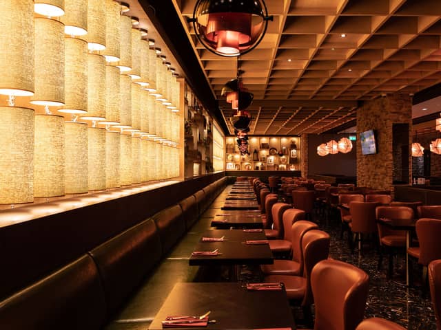 The interiors of COSMO in Glasgow - which was named the best restaurant in Scotland at the Golden Chopsticks Award 2024.