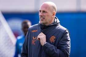 Rangers manager Philippe Clement during a training session at Auchenhowie