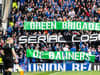 Rangers ultras group mock Green Brigade by unveiling 'stolen' Celtic banner after declaring 'Glasgow is Blue'