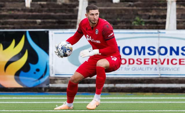 The goalkeeper is fighting to be Motherwell’s number one