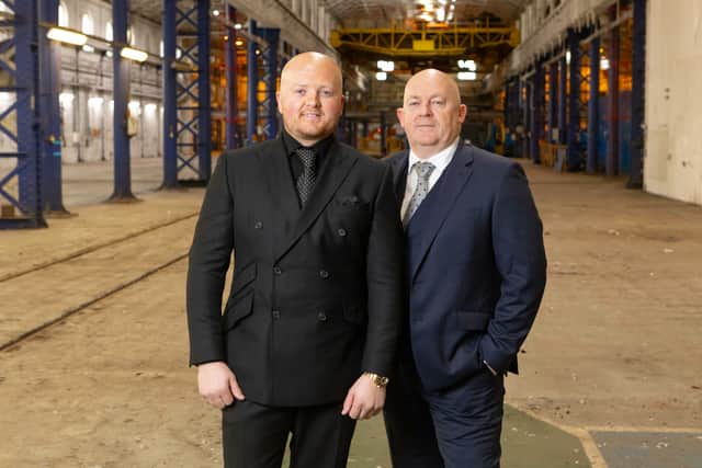 (L-R) Fraser and Dougie Gibson, the father-son duo who run Gibson's Engineering