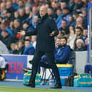Rangers manager Philippe Clement reacts to a decision in the dugout against Dundee