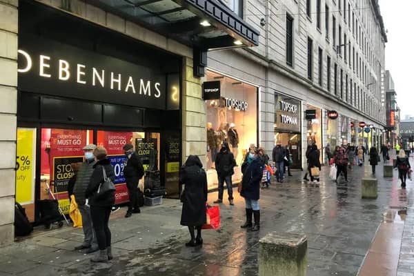 The Next store will open in the former Topshop unit in the building that used to be Debenham's