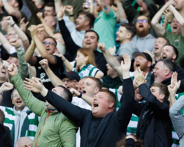 Celtic fans truly lived it up title-style in Ayrshire.
