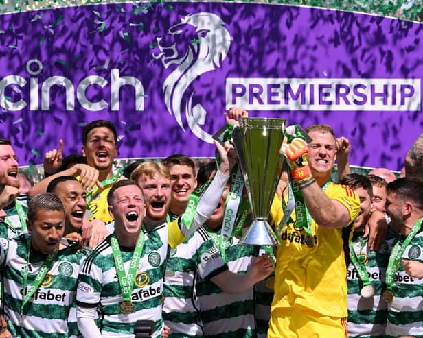 Celtic clinched title glory on Saturday afternoon.