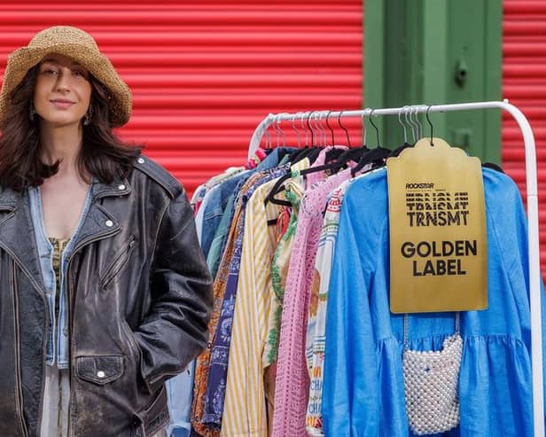 A number of free tickets have been stashed amongst the second-hand clothing rails