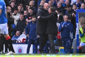 Rangers manager Philippe Clement and Celtic manager Brendan Rodgers 