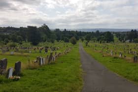 Riddrie Park Cemetery, where parents claim children are expected to walk to Smithycroft Primary School from Robroyston.