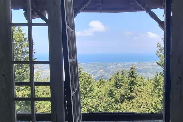 The view from Villa De Vecchi, Rhodes.