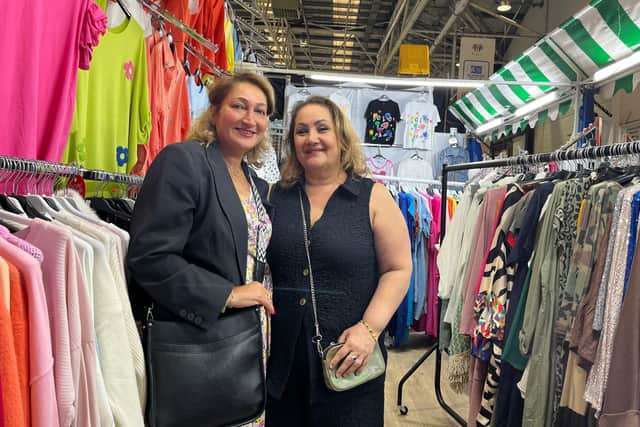 Faten Hameed, chair of the Scottish Iraqi Association, with Nasreen Aksi who runs clothes and jewellery store, Style Boutique