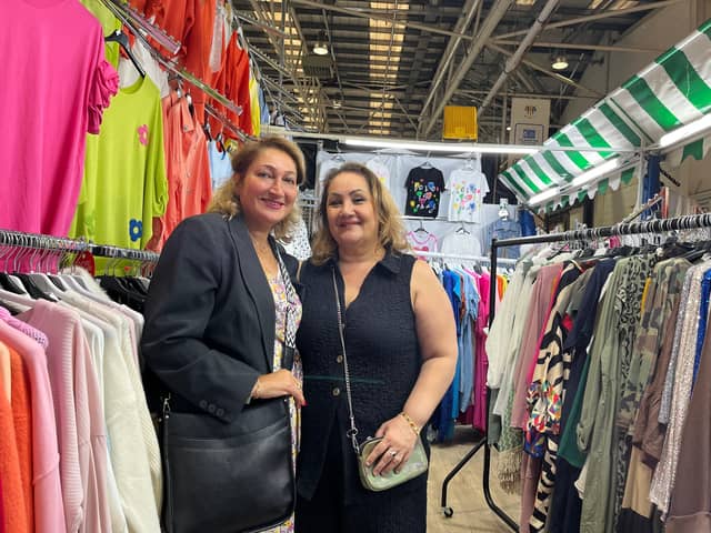 Faten Hameed, chair of the Scottish Iraqi Association, with Nasreen Aksi who runs clothes and jewellery store, Style Boutique