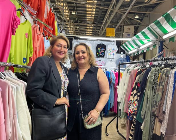Faten Hameed, chair of the Scottish Iraqi Association, with Nasreen Aksi who runs clothes and jewellery store, Style Boutique