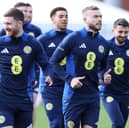 Ryan Porteous of Scotland is seen during a Scotland training session at Lesser Hampden 