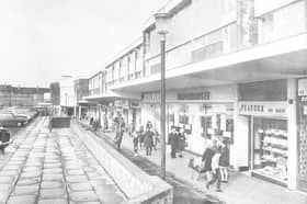 Castlemilk Shopping Centre in 1971 - from a report by the planning department on the future of shopping provision and potential for regional shopping centres.