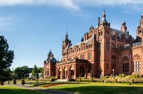 Kelvingrove Art Gallery and Museum is another of Scotland's most interesting buildings. Built in 1901 to replace the original Kelvingrove House, it was designed by Sir John W. Simpson and E.J. Milner Allen in a Spanish Baroque style though with Locharbriggs red sandstone. 