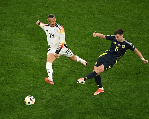 Tierney in action for Scotland