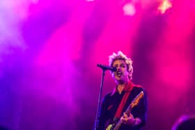 Billie Joe Armstrong arrives with Green Day in the UK later this week, kicking off their "Saviors" tour with a performance in Manchester before their headline slot on Sunday at the 2024 Isle of Wight festival (Credit: Gina Wetzler/Getty Images)