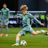 Kyogo Furuhashi scored a hat-trick for Celtic against Queen's Park.