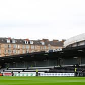  A general stadium view during a pre-season friendly match between Queen's Park and Celtic at the City Stadium