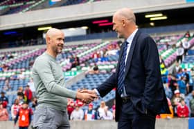 Man Utd boss Erik ten Hag and Rangers manager Philippe Clement