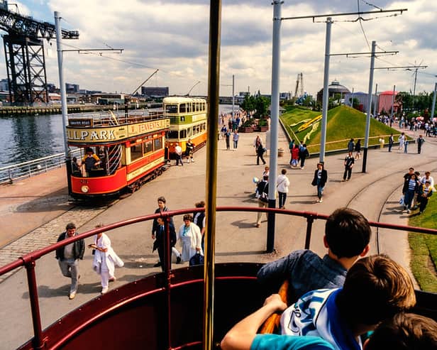Trams returned to Glasgow for the Garden Festival