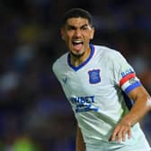Leon Balogun of Rangers shouts at his teammates during the pre-season friendly match against Birmingham City