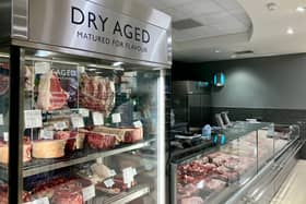 The new look dry age beef counter 