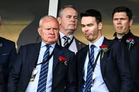 Rangers chairman John Bennett alongside former CEO James Bisgrove 