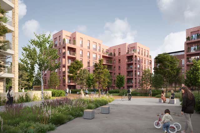 A CGI of the final design of new development, The Foundry, in Cathcart