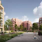 A CGI of the final design of new development, The Foundry, in Cathcart