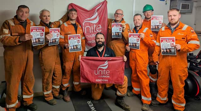 Offshore workers - Ninian Central platform