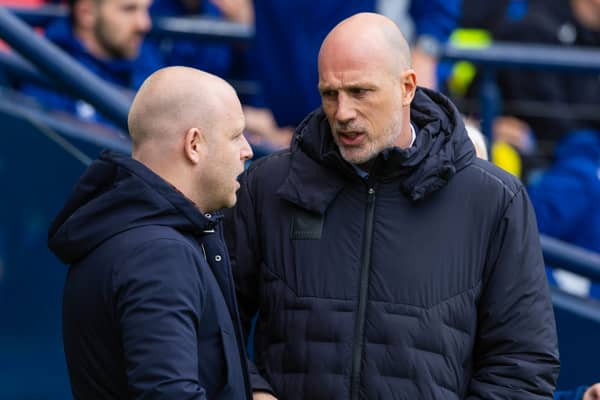 Rangers manager Philippe Clement with Steven Naismith