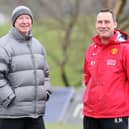 Sir Alex Ferguson and Rene Meulensteen of Manchester United 