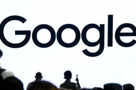 A Google logo is seen during the "Made by Google" event. Photo: Josh Edelson / AFP via Getty Images