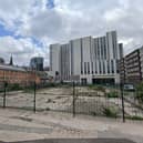 Vacant since 2009 this land near Charing Cross station was last in use in 2015. It's owned by Glasgow City Council and was previously used as offices.