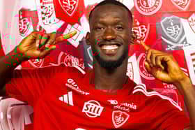 Abdallah Sima has joined the French Ligue 1 side on a season-long loan (Image: @StadeBrestois/X)