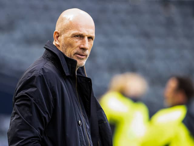 Rangers manager Phillipe Clement arrives at Hampden Park ahead of kick-off