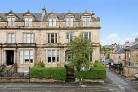 The front of the property on Hyndland Road in Glasgow's West End. 