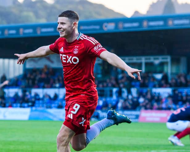 Kevin Nisbet was the star of the show as Aberdeen secured a last gasp victory against Ross County.