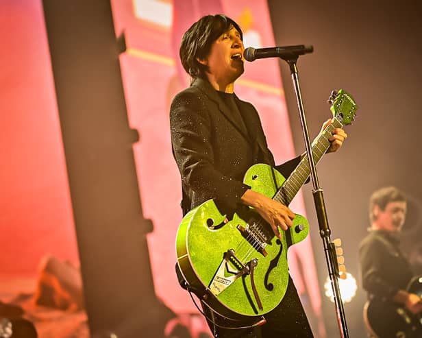 Sharleen Spiteri on stage with Texas in Glasgow, 2024.