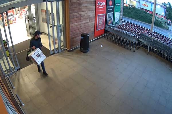 Michael King, 44, of no fixed address, was captured on CCTV stealing vacuum cleaners from a supermarket in Ely, Cambs.