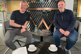 (L-R)Adrian Murphy, host of the Human First podcast, and Mike Grieve, owner of the Sub Club