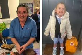 Nurse Marnie McVeigh at work.