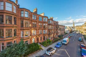 The front of the property on Cranworth Street in Hillhead in Glasgow's West End. 