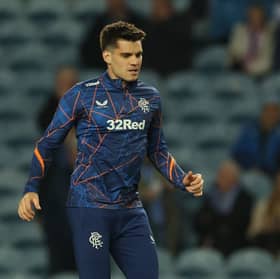 Ianis Hagi of Rangers was sent off against St Johnstone