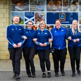 Staff from the Aldi store in Queensway, East Kilbride